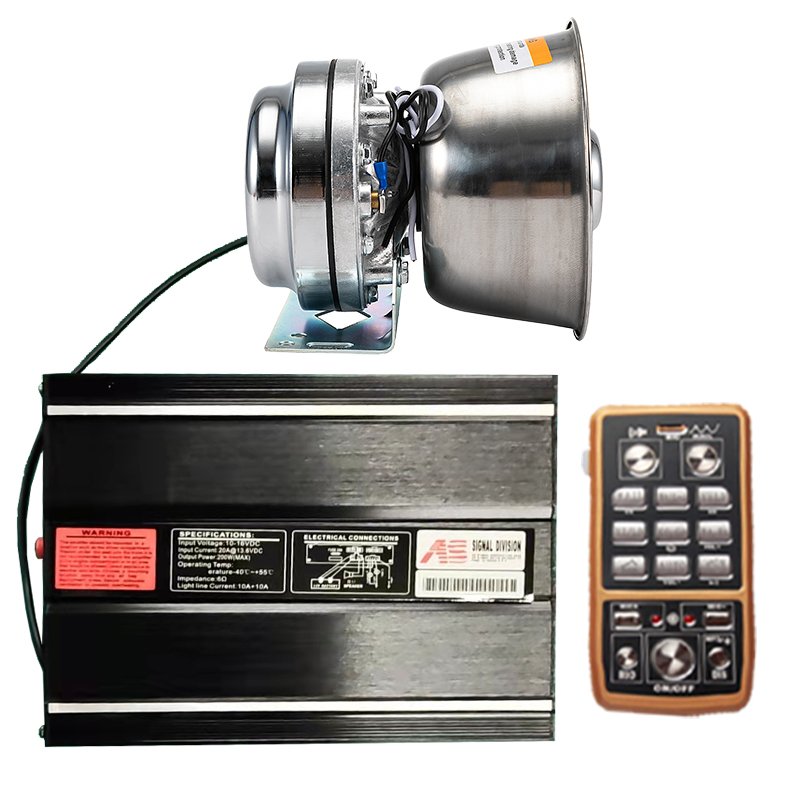 Emergency Vehicles Series Siren 300W Cars Accessores 12V Federal Signal Warning Auto Fire Engines 300W Siren