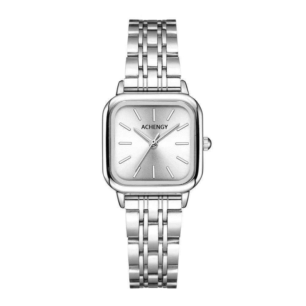 Hot Sale Luxury Watch for Lover Fashion Stainless Steel Band Square Watch Elegant Waterproof Ladies Quartz Watch Reloj