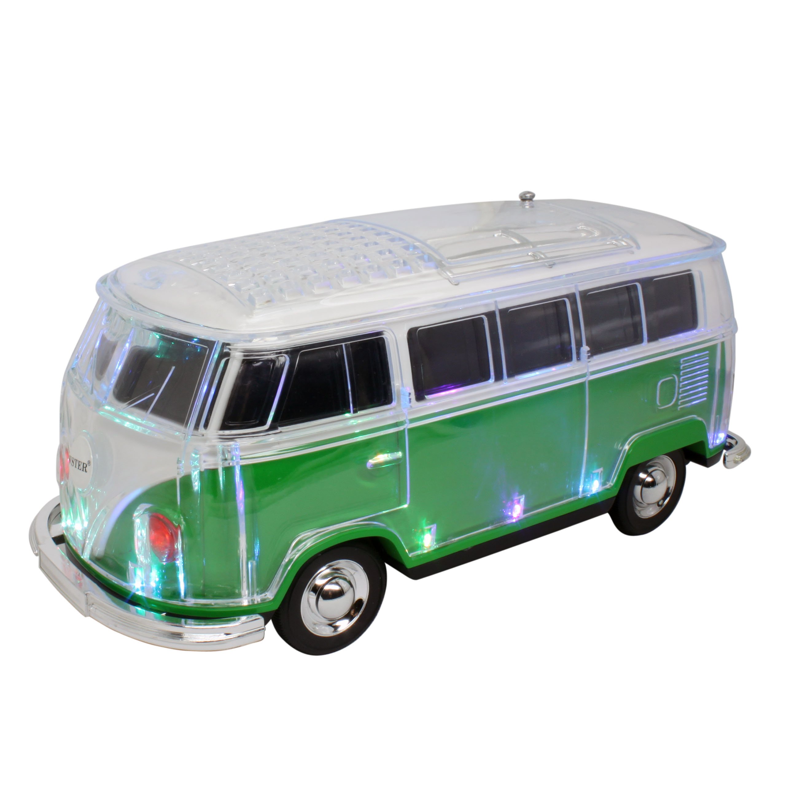Promotional Gift WS-267 BT Car Shape Bus Wireless Radio Speaker with TF USB FM AUX Handsfree LED Light