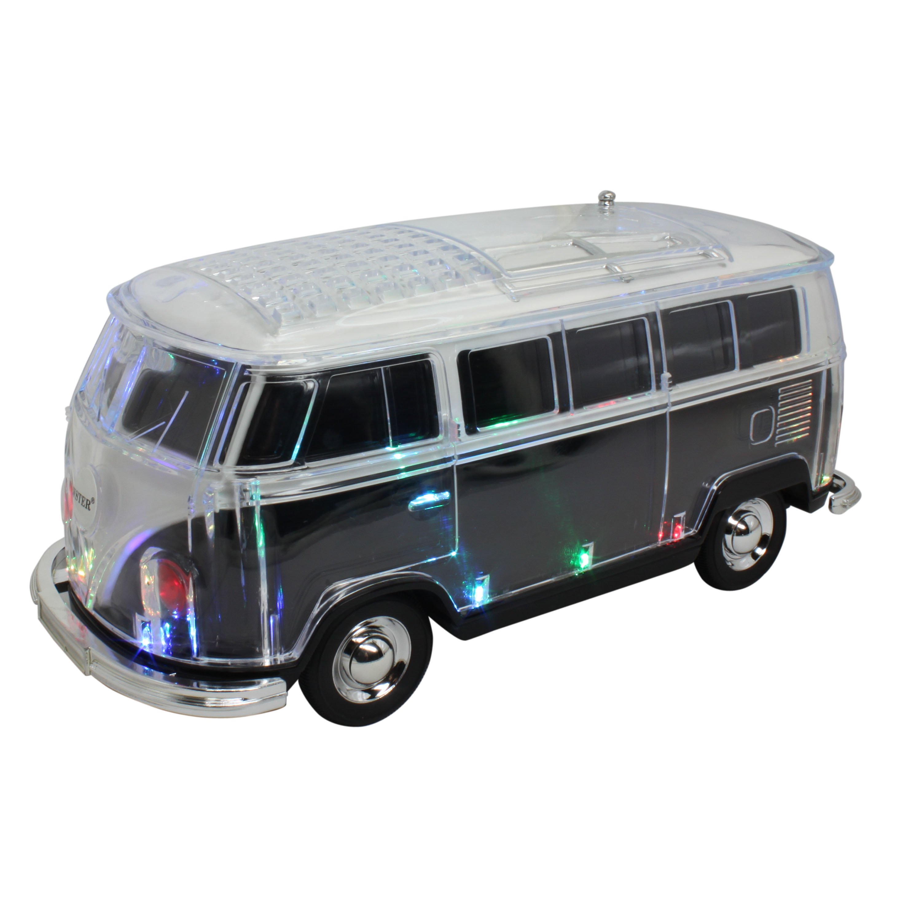 Promotional Gift WS-267 BT Car Shape Bus Wireless Radio Speaker with TF USB FM AUX Handsfree LED Light