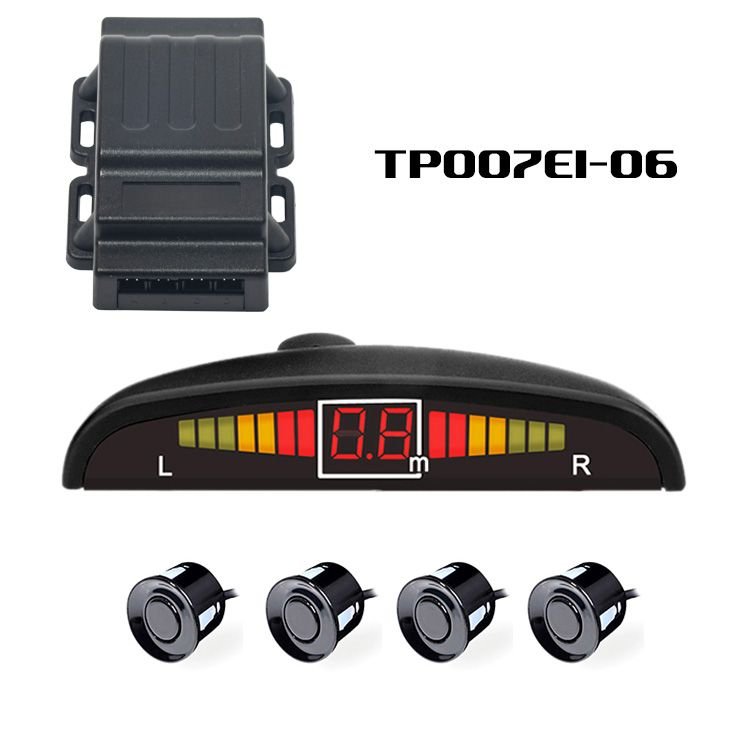 LED Parking Sensor System Warning Alarm Kit Car Reverse Backup Radar Buzzer With LED Display