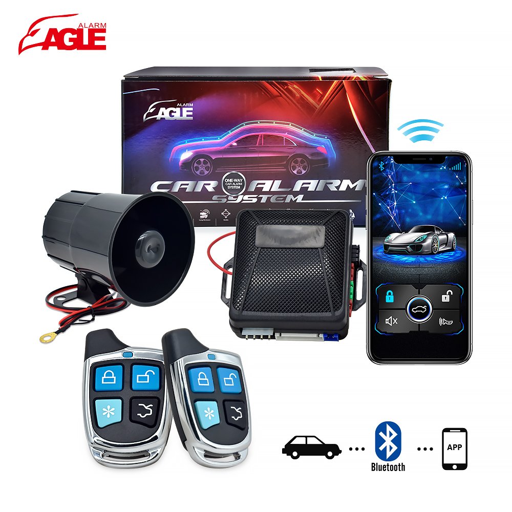 Smart Car Alarm System with Phone APP BT Car Alarm Alarma De Carro Hot in South American Market