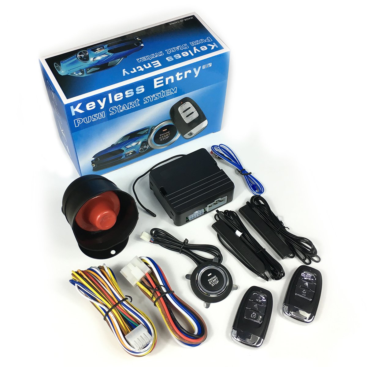 CARQSENG PKE Remote Start Wholesale Car Alarms System Security with Smartphone APP Control
