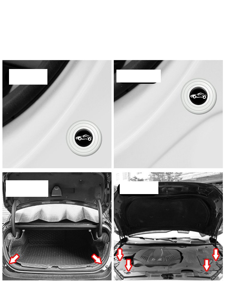 Car Door Trunk Hood Shock-absorbing Buffer Cover for Kia Cerato K2 K3 K5 Forte Rio X Line Optima Sorento Sportage Seltos Mohave