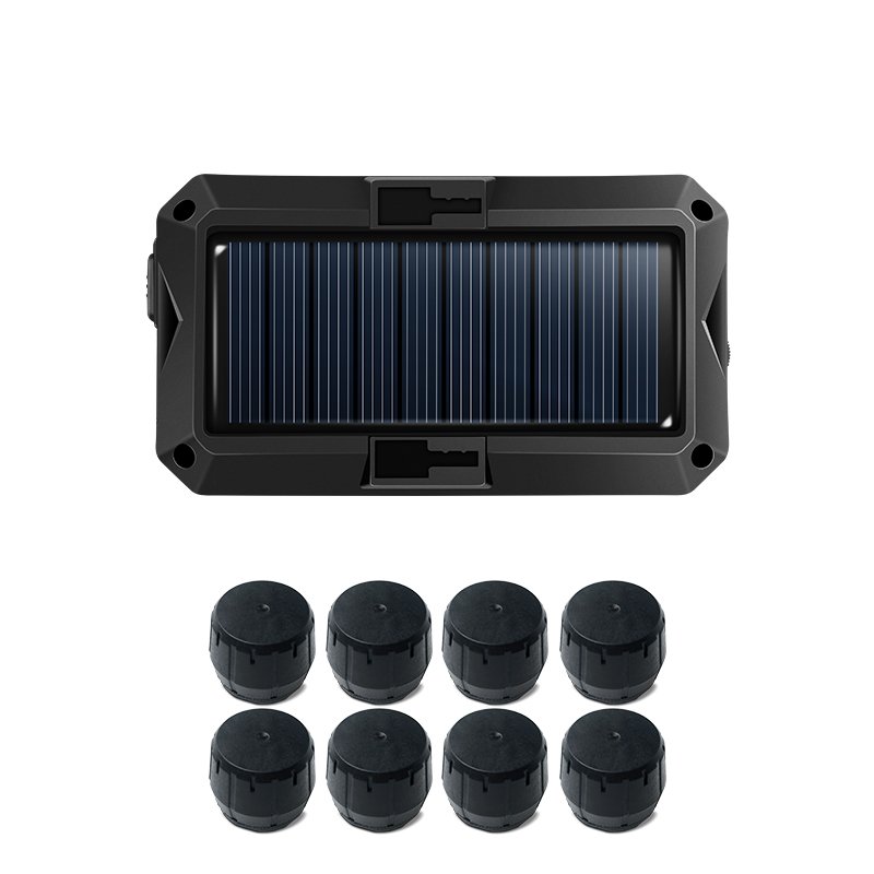 TPMS Tire Pressure Monitoring Systems Tpms with 7 Alert Modes Wireless Solar Power for RV Truck Semi Truck