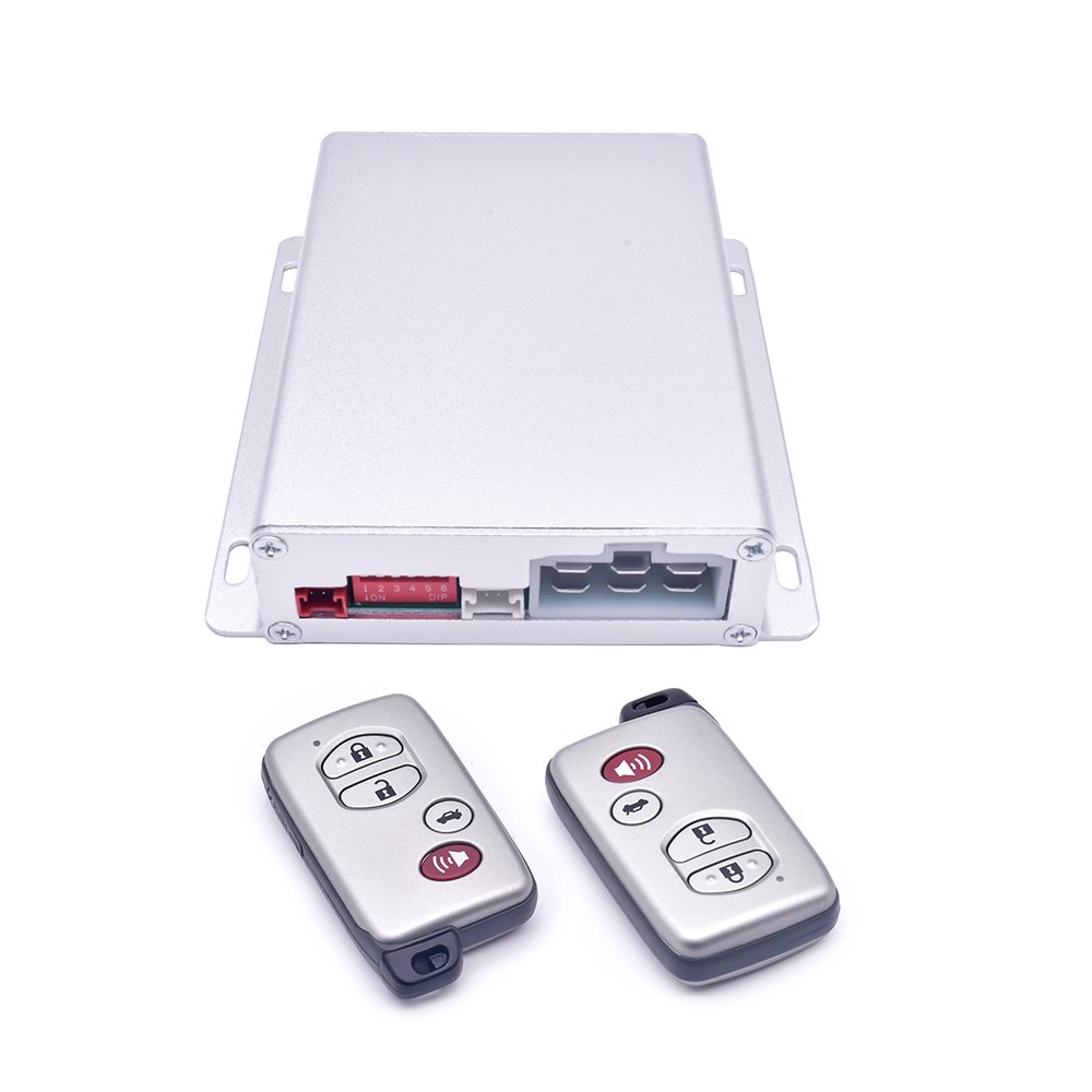 PKE Keyless Entry System Push Button Start Stop Remote Starter Car Alarm Universal Car Toyota Car