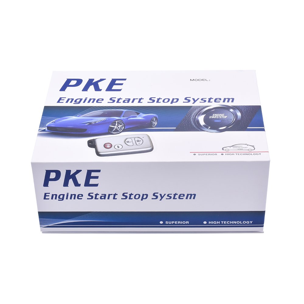 PKE Keyless Entry System Push Button Start Stop Remote Starter Car Alarm Universal Car Toyota Car