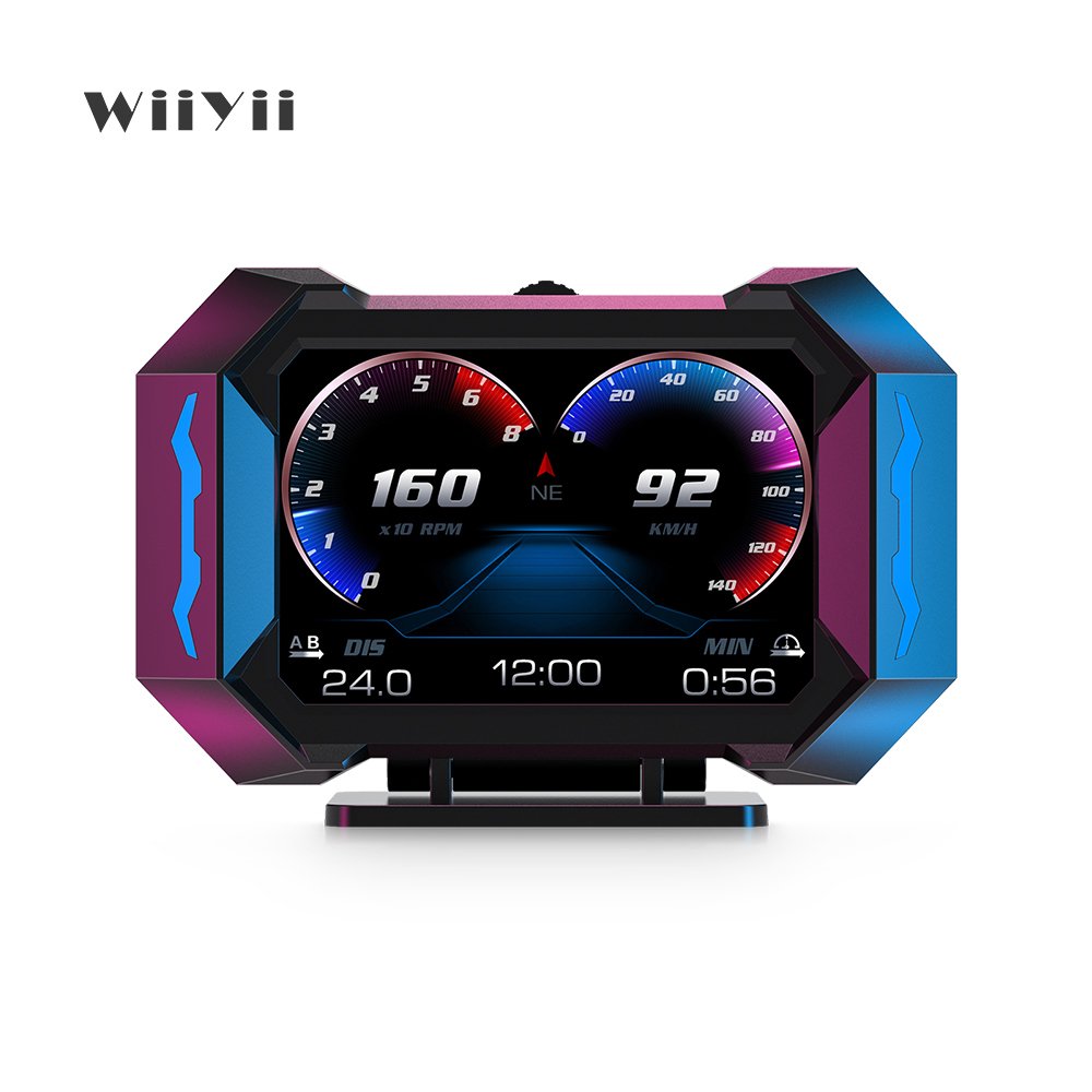 WiiYii Factory Direct New P25 Auto Meter Car Gauge OBD 2 Gauge Meter Car Head up Display HUD Diagnostic Tools