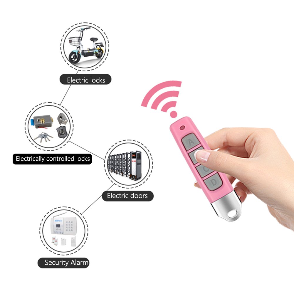 Universal 4 Button Garage Door Gate Opener Remote Control Duplicator for 315mhz 433mhz Frequency Remote