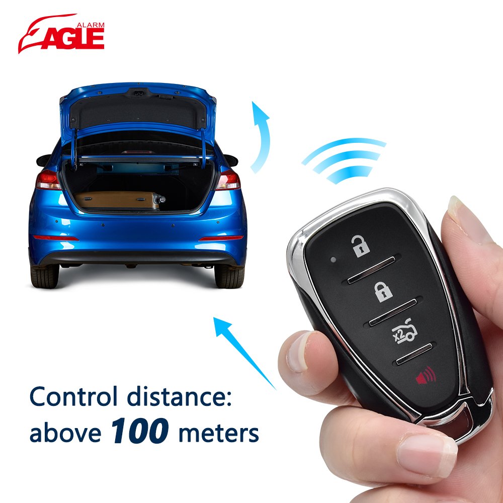 Colombia Hot Selling E687 Car Key Fix Code 4 Buttons Remote Control for Original Chevrolet Car Alarms