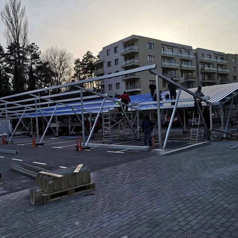 Manufacturer Solar Power Generation Solar Panels Car Parking Sheds Charging Piles for With Ev Charging Station