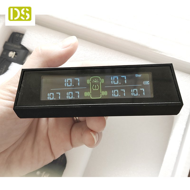 Car Obd TPMS Tyre Solar Power Digital LCD Display Auto Security Alarm External Tire Pressure Monitoring System