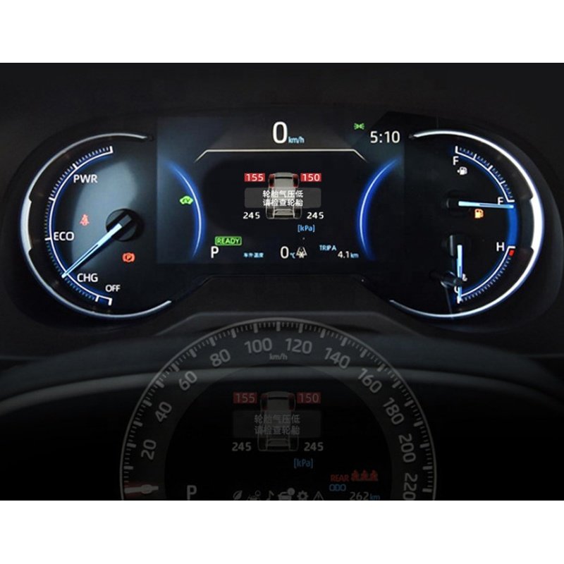 For 2019-2022 Toyta RAV4 XA50 Car TPMS TIRE Tyre Pressure Monitoring System Digital LCD Dash Board Display Auto Security Alarm