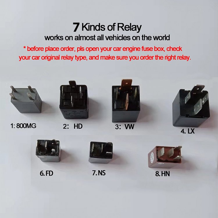 Wireless Relay Car Alarm Anti-theft Car Safety System Engine Lock Car Immobilizer Remote Start Security System Easy Install