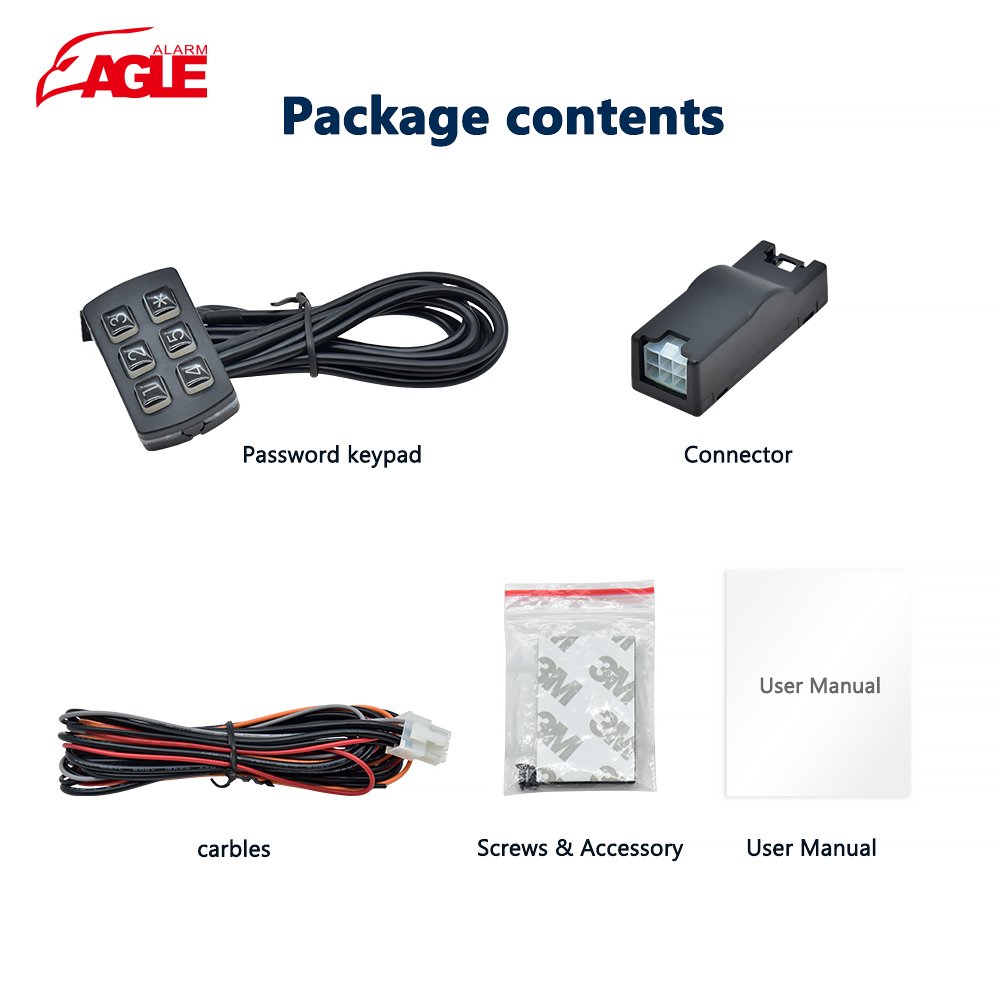 Anti Hijacking Password Keypad Immobilizer for All Cars Black Color Box DC 12V Universal Car Key Universal Screen Car Remote