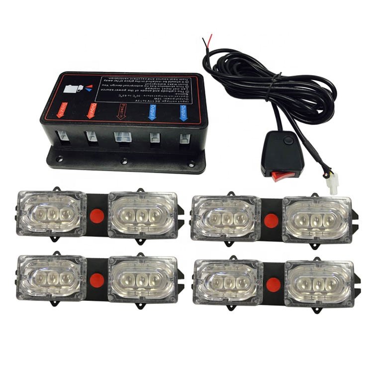 High Power Waterproof Emergency Vehicles Alarm Grille Strobe Lights LED Car Strobe Flash Light