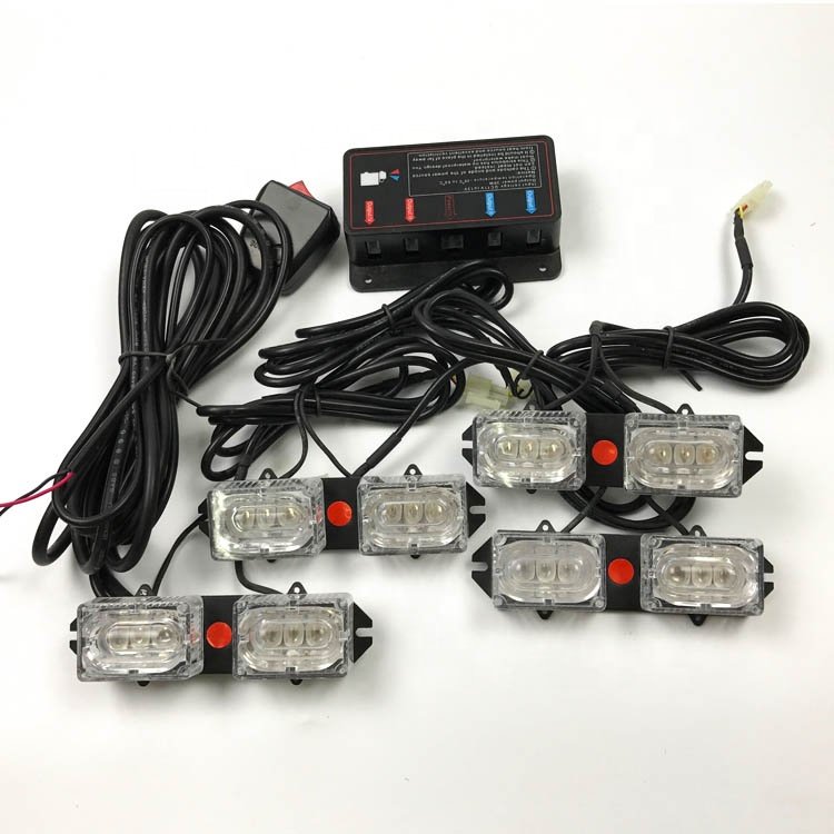 High Power Waterproof Emergency Vehicles Alarm Grille Strobe Lights LED Car Strobe Flash Light