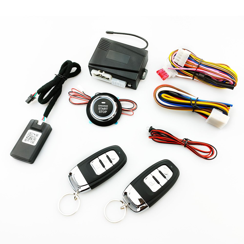 China Factory Wholesale Easy to Install Smart BT Keyless Entry Alarm System with One Key Start, APP Control Car Function