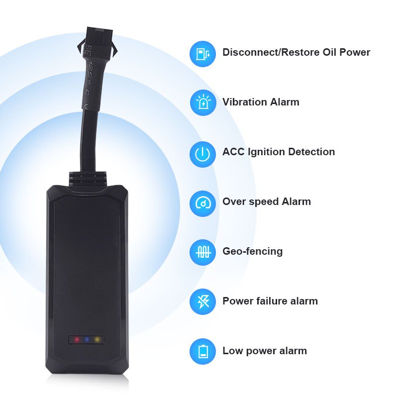 GPS Tracking Device for Car GPS Tracker with FREE Platform 2G Wired GPS Tracker with ACC Detection and Remote Cut-off Power