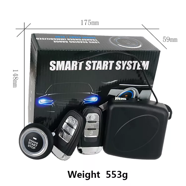 Universal Remote Car Starter Alarm System Keyless Entry System Remote Starter Atuo Start Stop Engine PKE Push Button