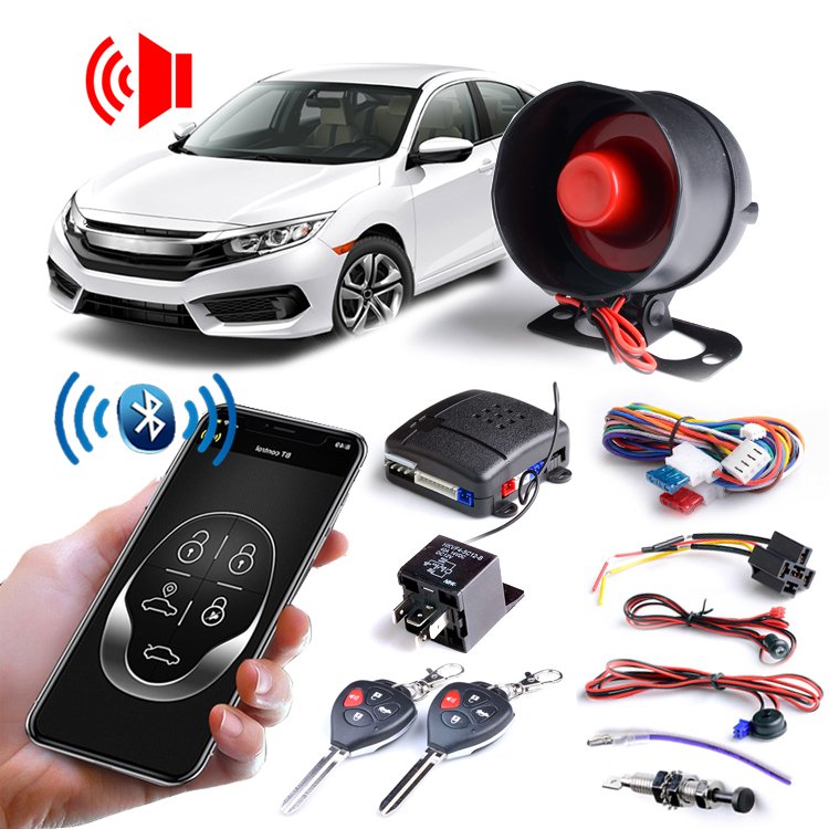Car Alarm System Anti-Hijacking BT Phone APP Smart Car Alarm Security System
