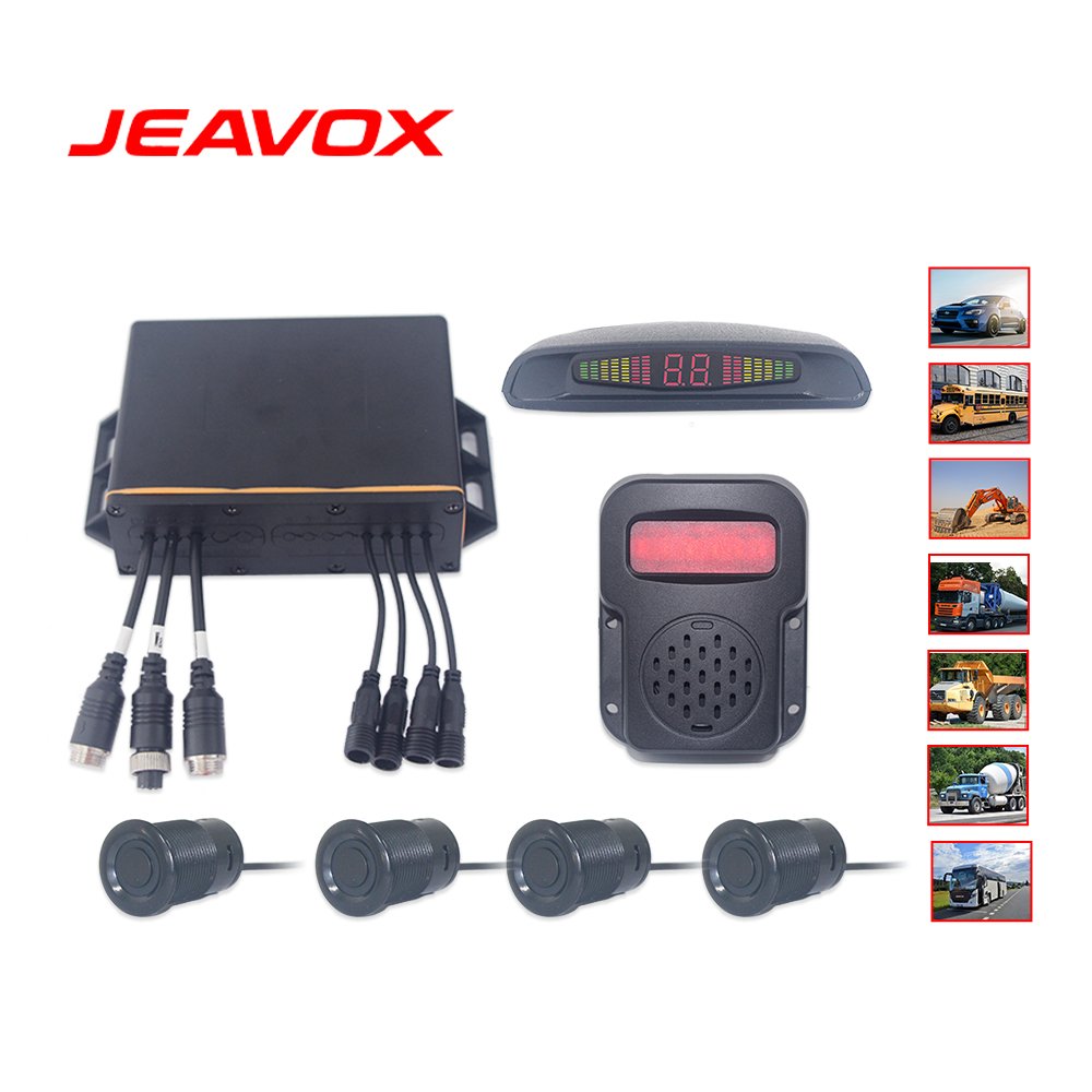 Universal Car Back-up Blind Spot Alarm System Led Reversing Radar with 4 Sensors Car Parking Sensor DC 12-24v,12-24v IP 69K