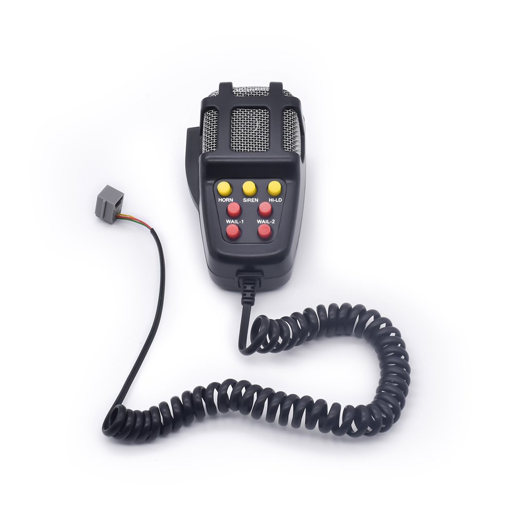 12V 100W Car Horn with MIC Loud Motorcycle Siren Vehicle Truck Warning Alarm Loudspeaker Plastic 5 Sound DC