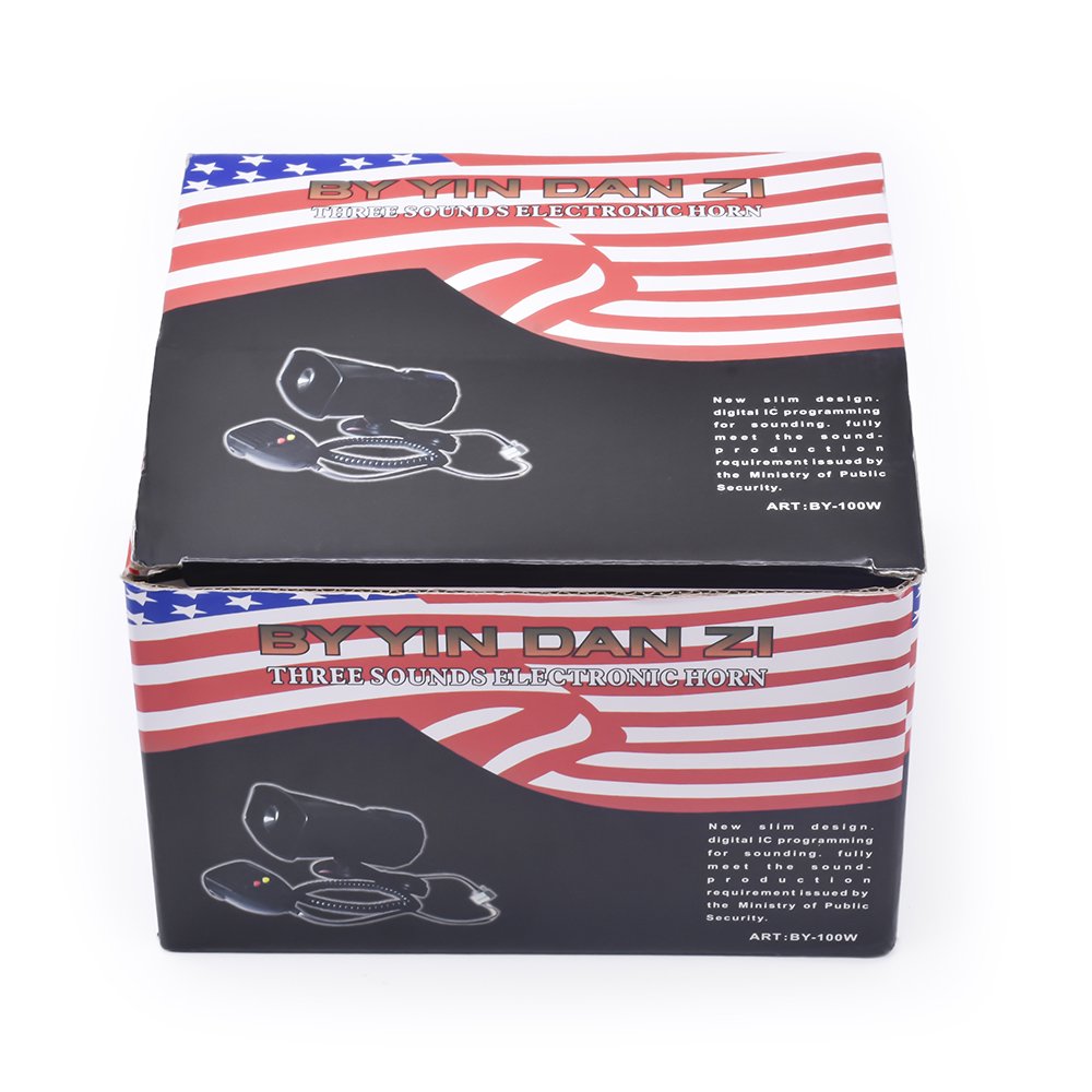 12V 100W Car Horn with MIC Loud Motorcycle Siren Vehicle Truck Warning Alarm Loudspeaker Plastic 5 Sound DC