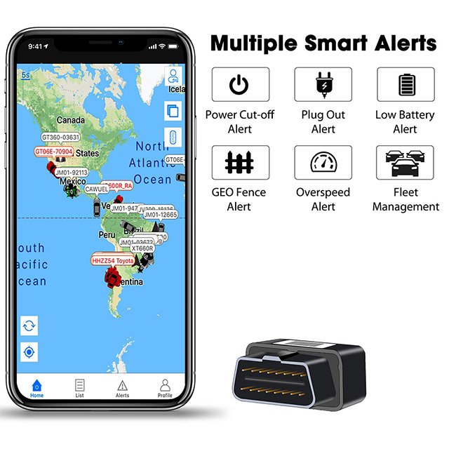 Concox OBD Plug and Play Car Tracking Device Gps tracker OB22 with Plug Out Alarm