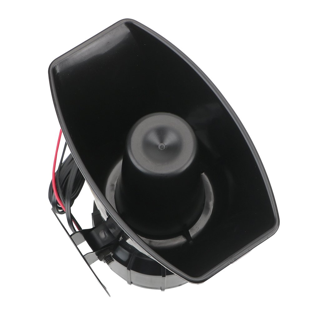 Car Horn Speakers Loud Police Siren Air Horn Megaphone Tone Mic PA System Emergency Amplifier Hooter Car Warning Alarm