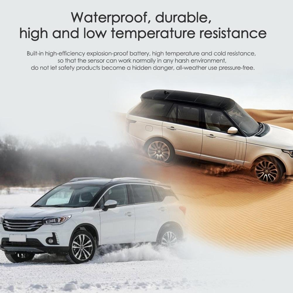TPMS Car Tyre Pressure Monitoring System With 4 Sensor Solar Power Digital LCD Display Auto Security Alarm Systems Tyre Pressure
