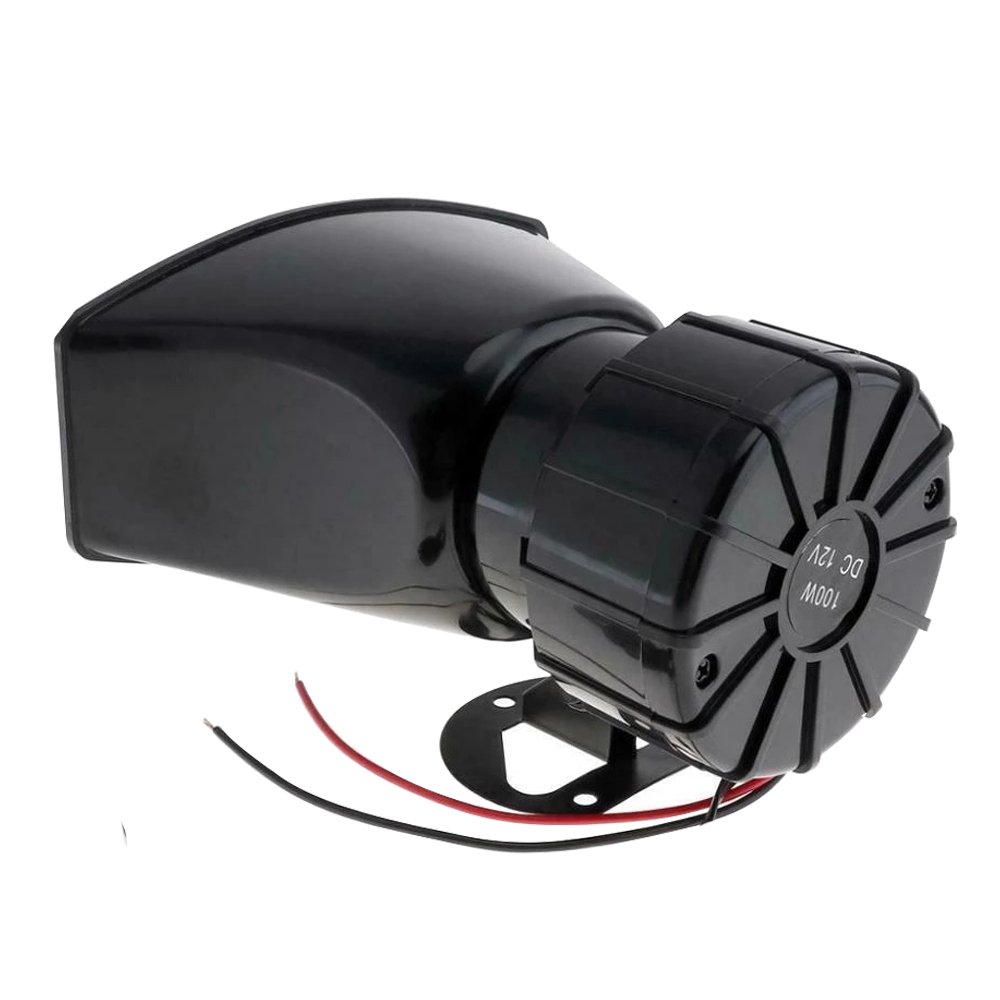 7 Tone Sound 100W 12V Air Horn Megaphone Loud Speaker with Microphone Car Motorcycle Auto Truck Boat Warning Alarm Siren