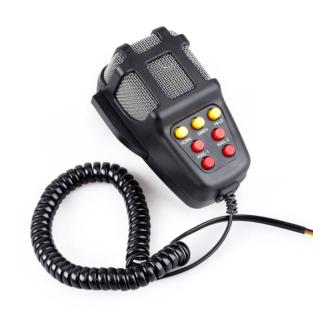 7 Tone Sound 100W 12V Air Horn Megaphone Loud Speaker with Microphone Car Motorcycle Auto Truck Boat Warning Alarm Siren