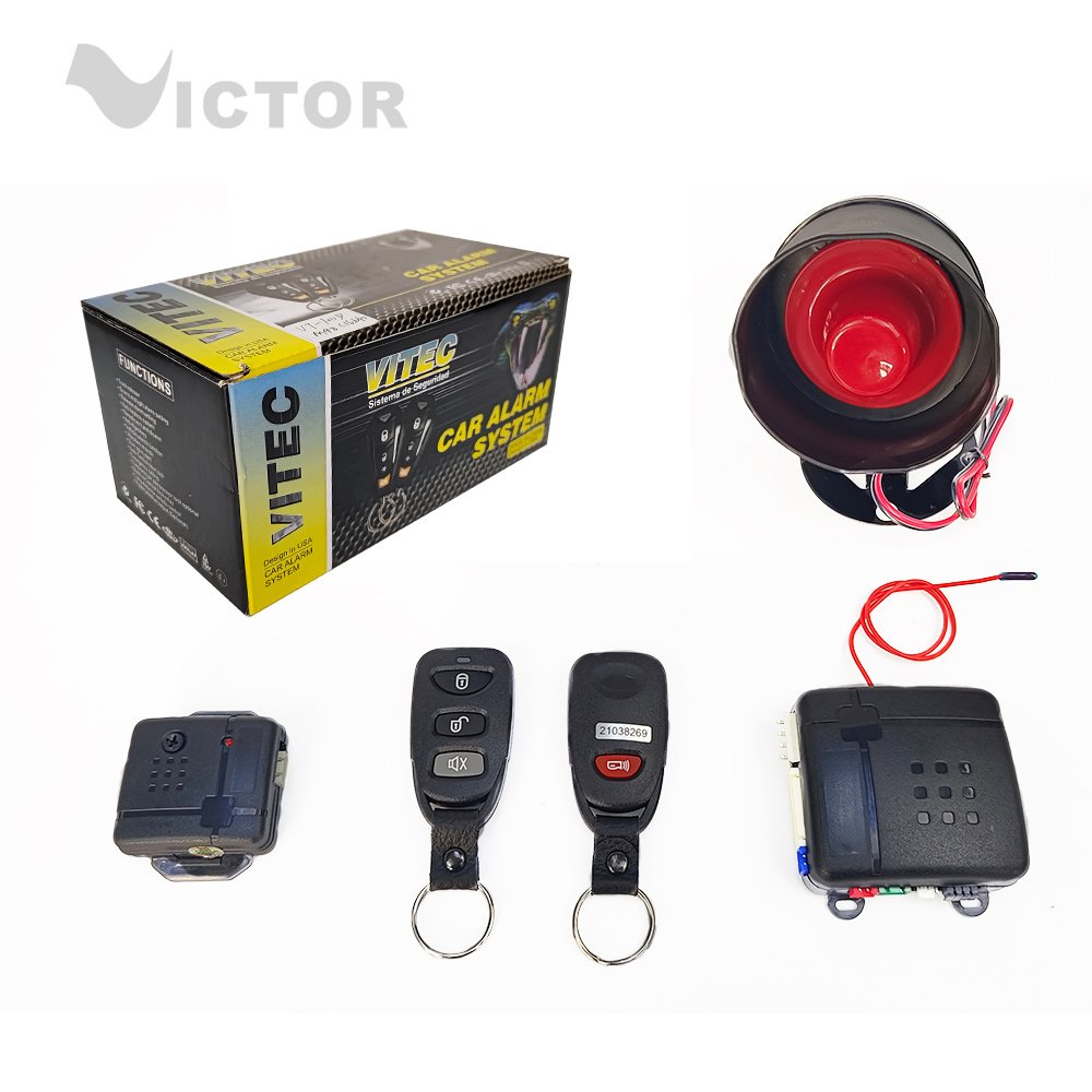 Alarma De Carro Auto Security Car Alarm Equipped with Programmable Car Alarm Remote Control Hot Sale in South American Country