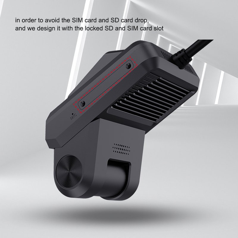 3CH Record 4g Dashcam with IR Night Vision DMS ADAS Panic Alarm Function Fit Cmsv6 and 9-36V Power for Fleet Management