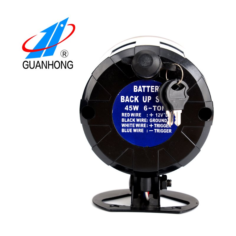 12V Electronic Siren Voice Alarm 120dB Car Alarm Siren 1 or 6 Tone