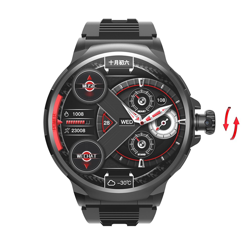 2024 GT100 4G Smart Watch 1.85inch Screen 1050mAH Big Battery HD Camera Video Call 4+32G Fitness Tracker Smartwatch for Men