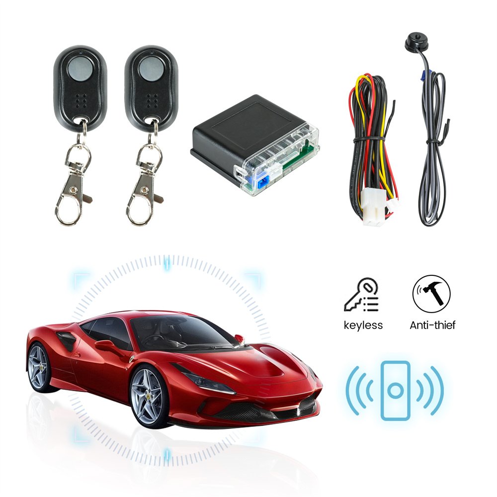 Universal 12V Car Alarm Auto Anti-Robbery Device Wireless Engine Lock Anti- Hijacking Engine Immobilizer