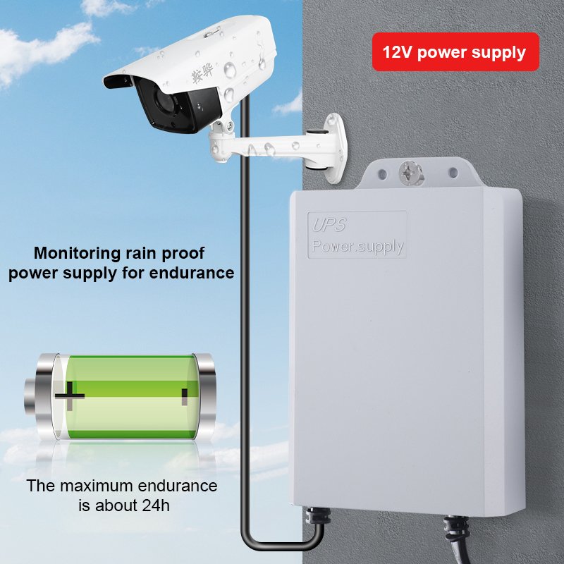 Ups for Wifi Router AC 100V/240V 3600mAH DC DC Dual Output12V UPS for Wifi Router CCTV Camera With Battery Can Be Replaced