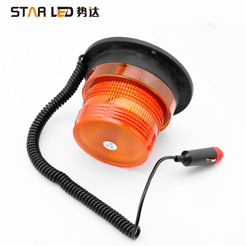 12v Revolving Beacons Forklift Rotating Light Amber Led Magnetic Alarm Strobe Beacon Light