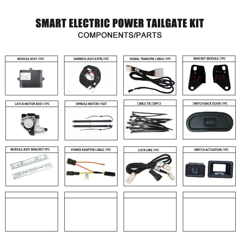 Electric Driving Position Unlocked Sound Alarm Remote Control Car Tail Gate Lift Kit for toyota RAV4