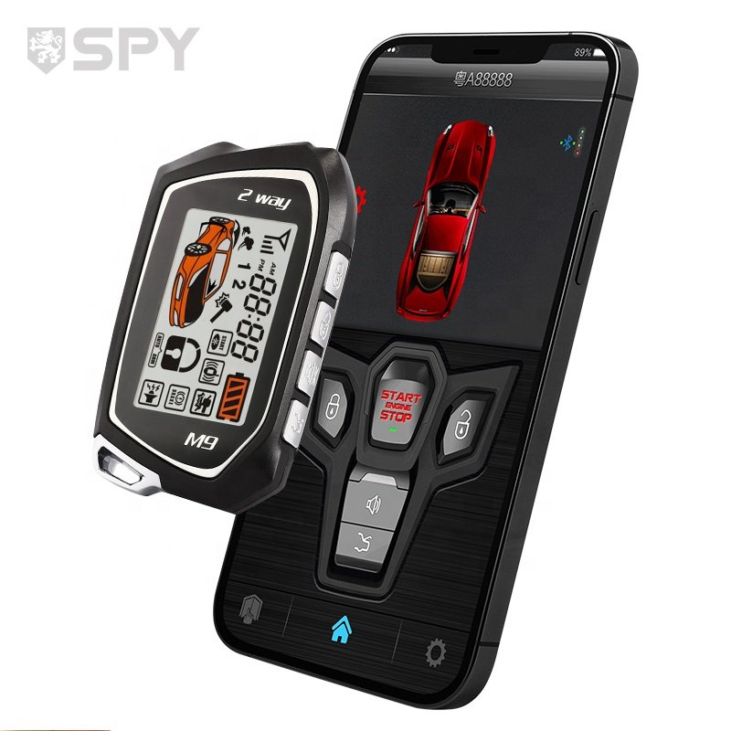 spy Upgrade Smart Universal Two Way 2 Way Tracking Ignition Electric Shock Remote Engine Start Car Alarms Security Systems