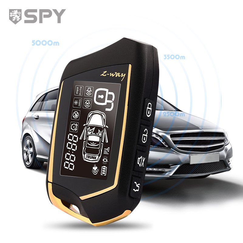 spy Upgrade Smart Universal Two Way 2 Way Tracking Ignition Electric Shock Remote Engine Start Car Alarms Security Systems