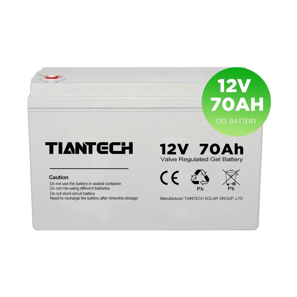 Energy Storage Battery Solar Lead Acid Batteries 12V 70AH Gel Battery with 8 Years Warranty