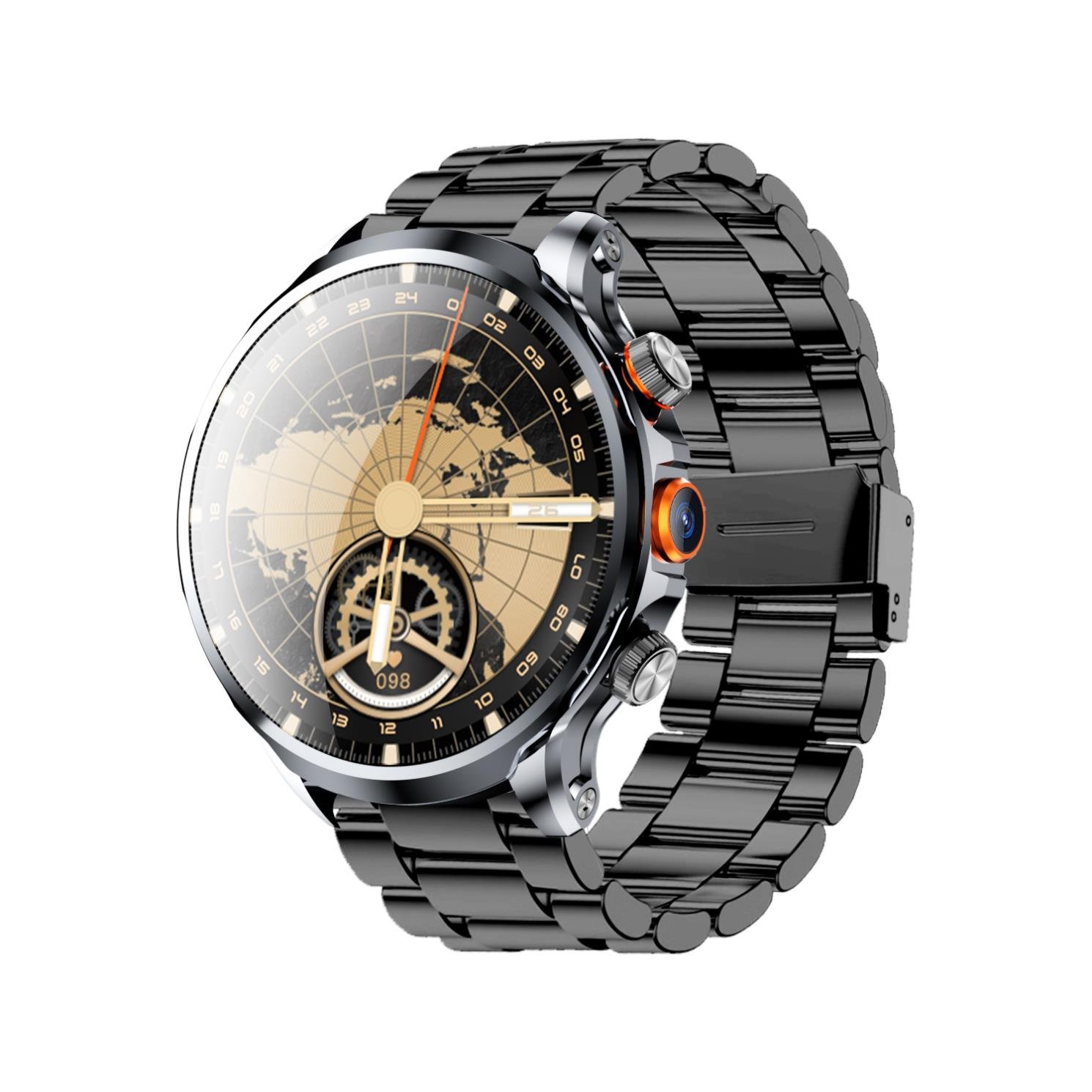 Full Frequency Band 1.85inch Round Screen 4G Smart Watch H18 NFC Android Camera GPS Video Call Wifi Smart Watch With Sim Card