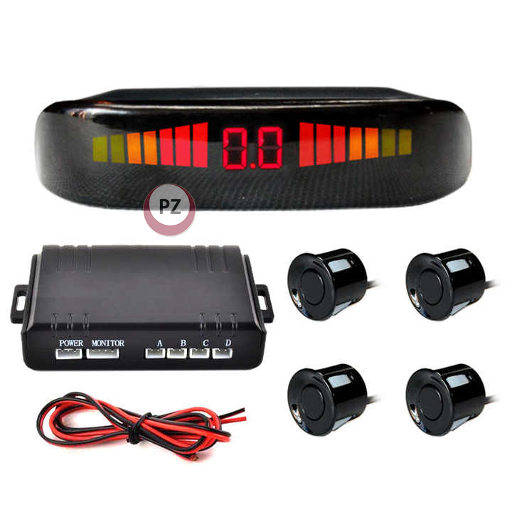 High Quality Parking Sensor System Car Backup Radar Warning Alarm LED Display with 4 Parking Sensors