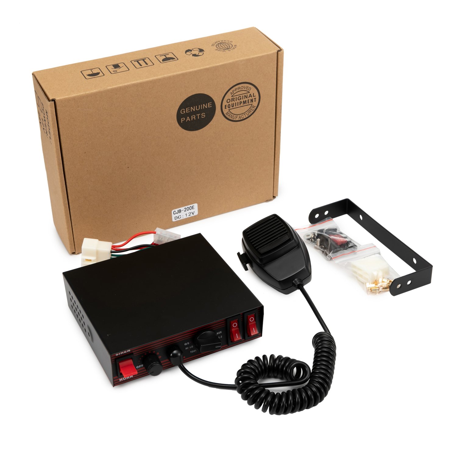 12V 200W Sirene Alarm Car Warning Alarm Emergency Vehicle Siren Motorcycle Siren PA System