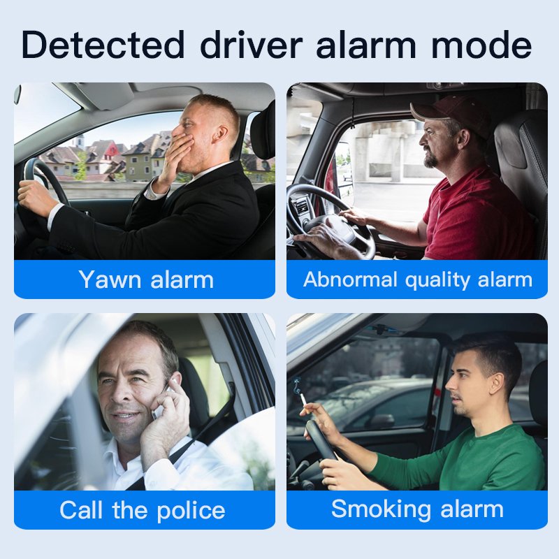 Best Driver Fatigue System to Help Detect and Alarm Driver Fatigue and Distraction DSM DMS Rear View Car Auto Rear Camera