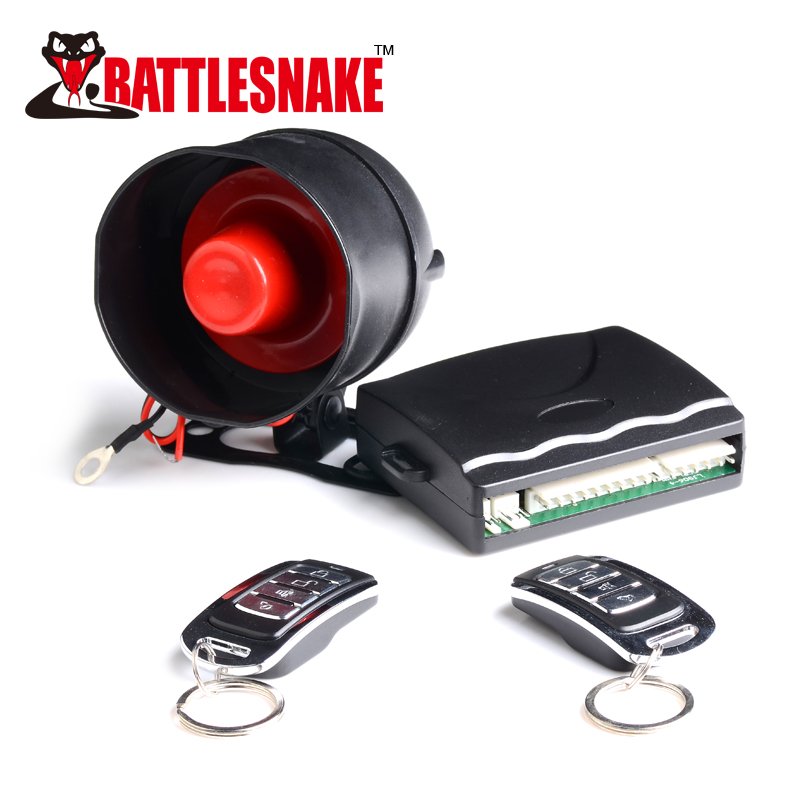 Universal DC12V Remote Control Car Alarm Remote Starter One Way Car Alarm System With Flip Key