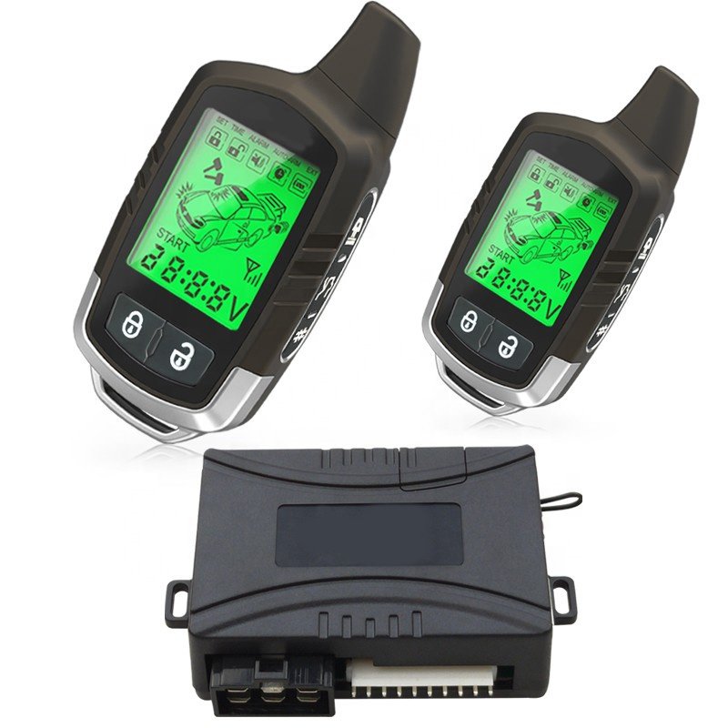 2 Way Alarm Security System Remote Engine Start Stop Keyless Entry System for Car Safety